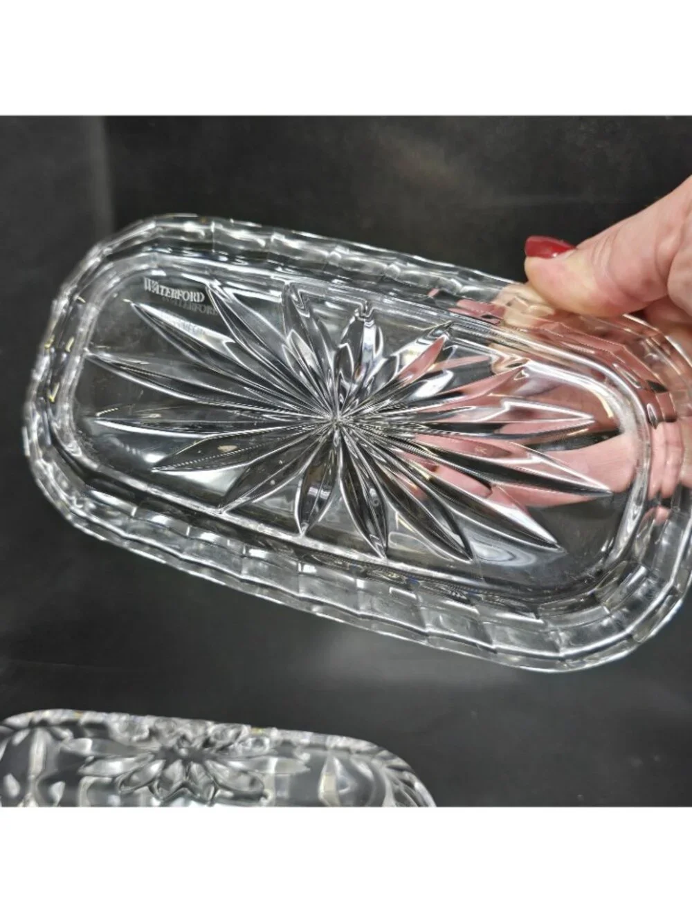 Marquis by Waterford Sheridan Clear Crystal Covered Butter Dish 7.5